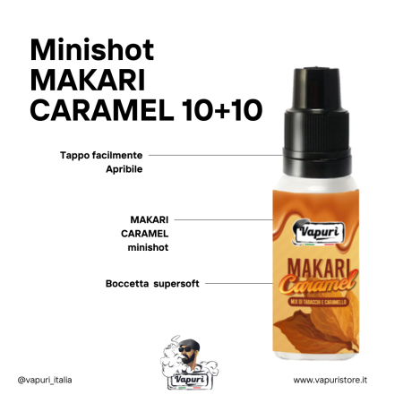 Makari caramel Minishot 10+10