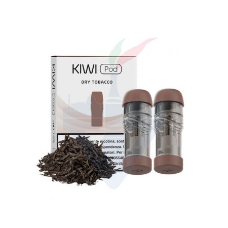 E-LIQUID 2PZ POD MONOUSO - KIWI VAPOR - 1,8ML DRY TOBACCO - NICOTINA 20MG - TPD IT