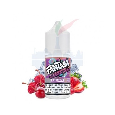 STRAWBERRY RASPBERRY CHERRY ICE - FANTASI VAPE - 10+10