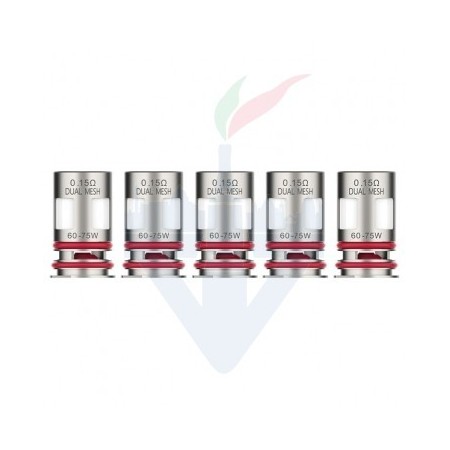 Testine Coil di Ricambio GTX-2 Dual Mesh - 5 Pezzi - Vaporesso