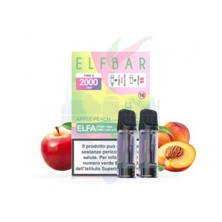 APPLE PEACH - Pod Precaricata ELFA - 2 Pezzi - Elf Bar