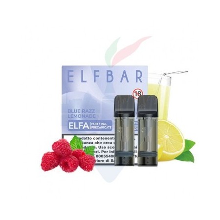 BLUE RAZZ LEMONADE 20mg - Pod Precaricata ELFA - 2 Pezzi - Elf Bar
