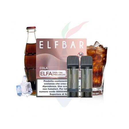 COLA 20mg - Pod Precaricata ELFA - 2 Pezzi - Elf Bar