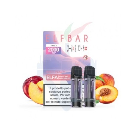JUICY PEACH - Pod Precaricata ELFA - 2 Pezzi - Elf Bar
