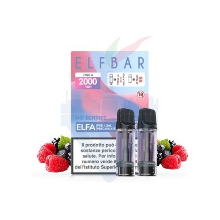 MIX BERRIES - Pod Precaricata ELFA - 2 Pezzi - Elf Bar