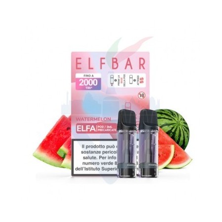 WATERMELON - Pod Precaricata ELFA - 2 Pezzi - Elf Bar