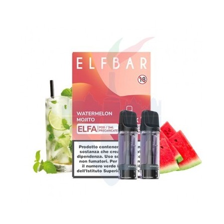 WATERMELON MOJITO 20mg - Pod Precaricata ELFA - 2 Pezzi - Elf Bar
