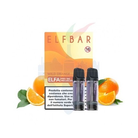 WILD ORANGE 20mg - Pod Precaricata ELFA - 2 Pezzi - Elf Bar