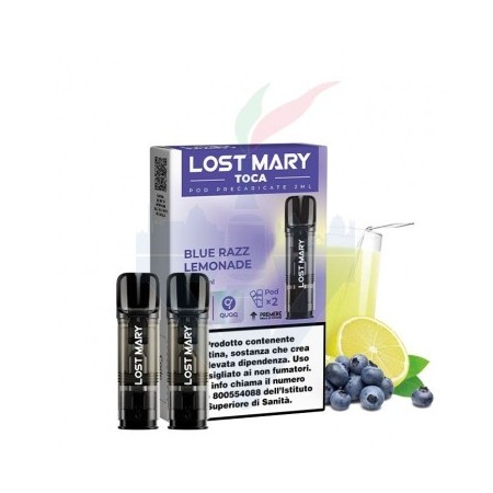 BLUE RAZZ LEMONADE 20mg - Pod Precaricata TOCA AIR - 2 Pezzi - Elf Bar