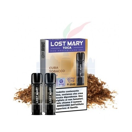 CUBA TOBACCO 20mg - Pod Precaricata TOCA AIR - 2 Pezzi - Elf Bar