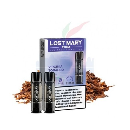 VIRGINIA TOBACCO 20mg - Pod Precaricata TOCA AIR - 2 Pezzi - Elf Ba