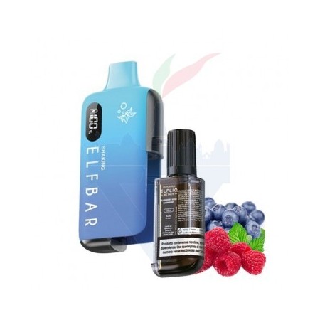 SHAKING Device EB6000 + Flacone BLUEBERRY SOUR RASPBERRY 20mg - 6000 Puff - Elf Bar