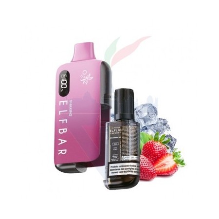 SHAKING Device EB6000 + Flacone STRAWBERRY ICE 20mg - 6000 Puff - Elf Bar