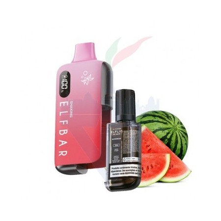 SHAKING Device EB6000 + Flacone WATERMELON 20mg - 6000 Puff - Elf Bar