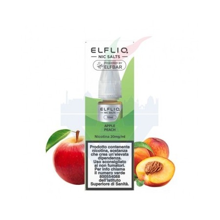 APPLE PEACH - Liquido Pronto 10ml - Elfliq by Elf Bar