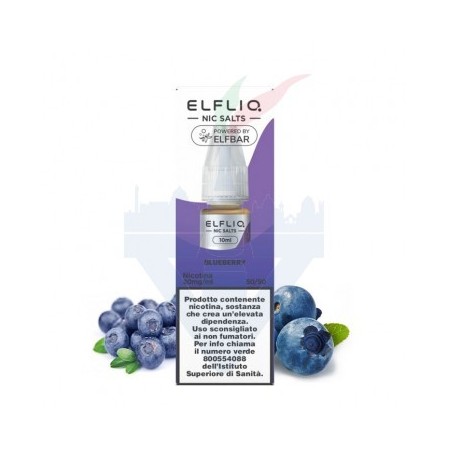 BLUEBERRY - Liquido Pronto 10ml - Elfliq by Elf Bar