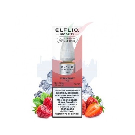 STRAWBERRY ICE - Liquido Pronto 10ml - Elfliq by Elf Bar