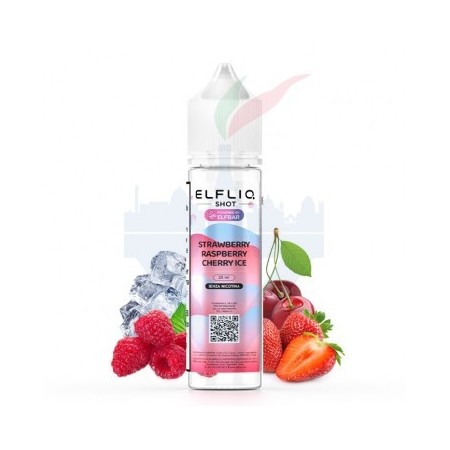 STRAWBERRY RASPBERRY CHERRY ICE - Mix Series - Shot 20 su 60 - Elfliq by Elf Bar
