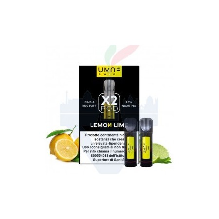 LEMON LIME 20mg - Pod Precaricata UMA.mi - 2 pezzi - UMA.mi