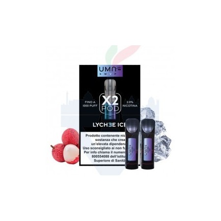 LYCHEE ICE 20mg - Pod Precaricata UMA.mi - 2 pezzi - UMA.mi