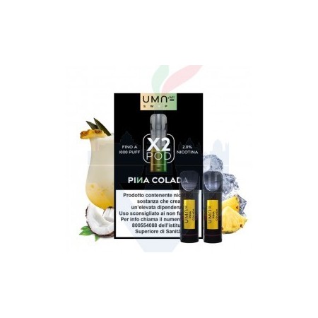 PINA COLADA 20mg - Pod Precaricata UMA.mi - 2 pezzi - UMA.mi