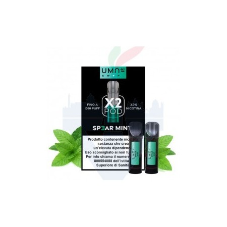 SPEARMINT 20mg - Pod Precaricata UMA.mi - 2 pezzi - UMA.mi