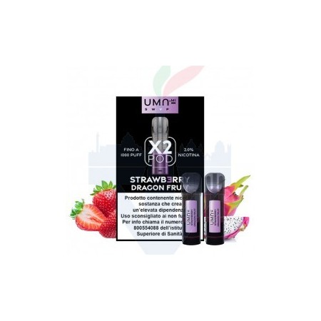 STRAWBERRY DRAGON FRUIT 20mg - Pod Precaricata UMA.mi - 2 pezzi - UMA.mi