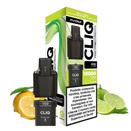 CLIQ LEMON & LIME 20MG/ML- 2ML POD