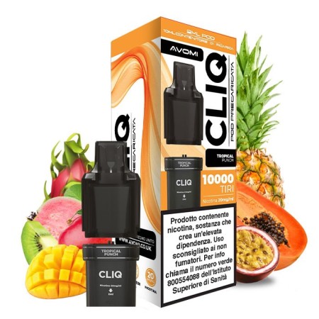 CLIQ POD TROPICAL PUNCH 2+10ml - AVOMI