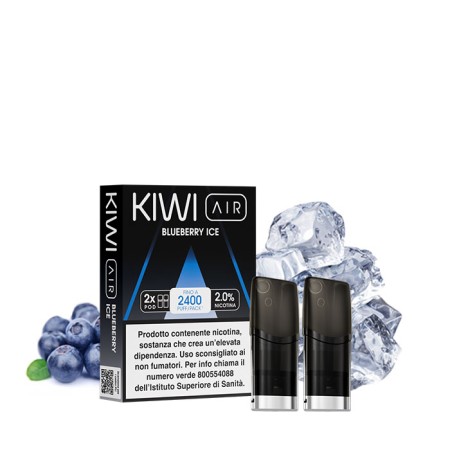 BLUEBERRY ICE 20mg - Pod Precaricata Kiwi AIR - 2 Pezzi - Kiwi Vapor