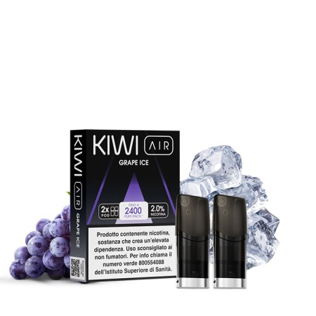 GRAPE ICE 20mg - Pod Precaricata Kiwi AIR - 2 Pezzi - Kiwi Vapor