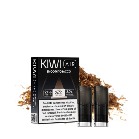 SMOOTH TOBACCO 20mg - Pod Precaricata Kiwi AIR - 2 Pezzi - Kiwi Vapor