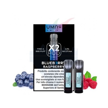 BLUEBERRY RASPBERRY 20mg - Pod Precaricata UMA.mi - 2 pezzi - UMA.mi