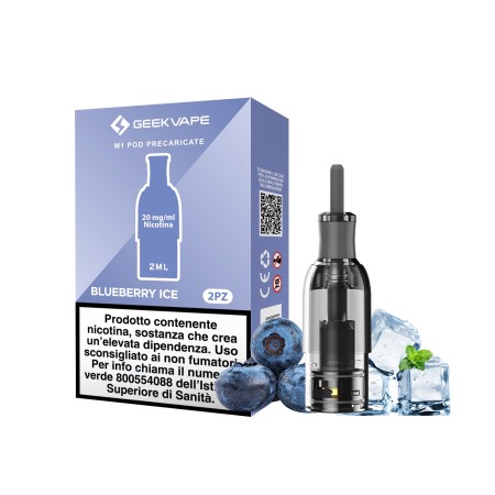 GEEKVAPE M1 PRE-FILLED POD BLUEBERRY ICE 20mg