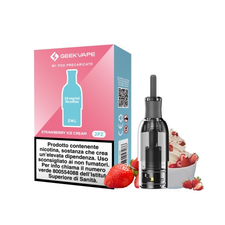 GEEKVAPE M1 PRE-FILLED POD STRAWBERRY ICE CREAM 20
